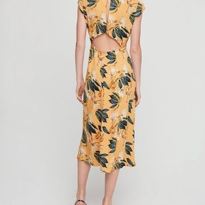Aritzia- yellow floral dress